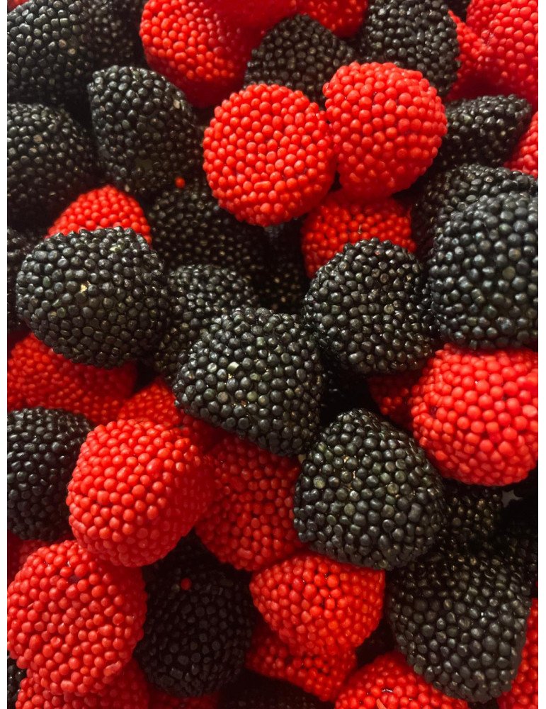 Mûre perlées rouge et noir -100g