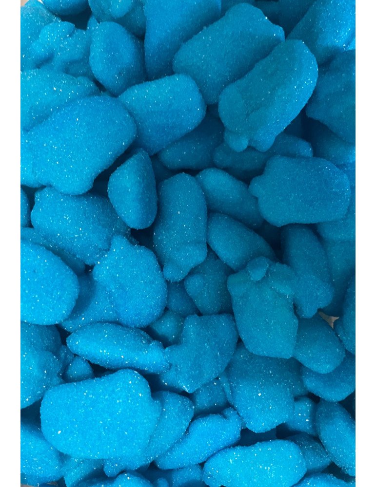 Framboise fouetées bleues sucrés