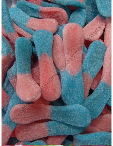 Langues rose et bleues sucrés -1OOg