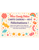 Carte cadeau Miss Candy 30 euros